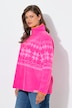Norweger, Teddy-Fleece-Sweatshirt, Stehkragen