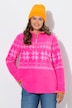 Norweger, Teddy-Fleece-Sweatshirt, Stehkragen