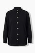 Hemdjacke, Loose Fit, Ziernaht, Langarm mit Manschetten
