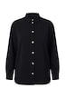 Hemdjacke, Loose Fit, Ziernaht, Langarm mit Manschetten