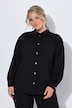 Hemdjacke, Loose Fit, Ziernaht, Langarm mit Manschetten