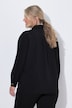 Hemdjacke, Loose Fit, Ziernaht, Langarm mit Manschetten