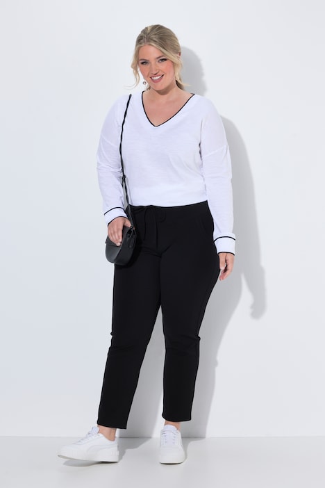 Jerseyhose, gerades Bein, Elastikbund