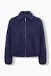 Wolloptik-Blouson, Loose Shape, elastische Abschlüsse