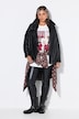 Lederimitat-Jacke, Blouson-Shape, Stehkragen, elastischer Saum