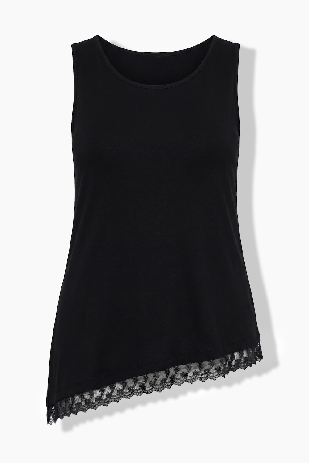 Longtop, A-Linie, Spitze am Saum