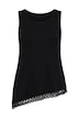 Longtop, A-Linie, Spitze am Saum