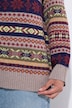 Strickjacke, Norwegermuster, Rundhals, Langarm