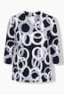 Shirt, Kreise, Kelchkragen, 3/4-Arm