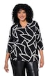 Shirt, grafischer Druck, Kelchkragen, 3/4-Arm