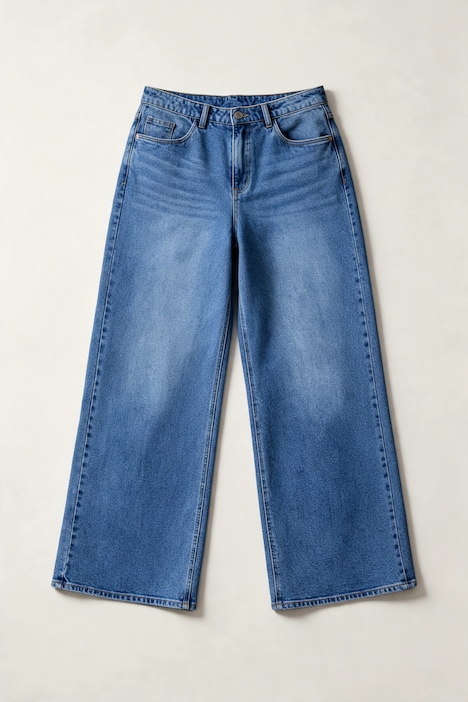 Jeans Mary, weites Bein, Komfortbund