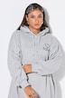 Hoodie, Oversize Shape, Perlen Heart Love