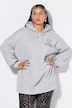 Hoodie, Oversize Shape, Perlen Heart Love