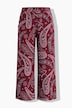 Palazzohose, Wide Legs, Paisley, elastischer Bund