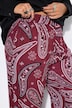 Palazzohose, Wide Legs, Paisley, elastischer Bund