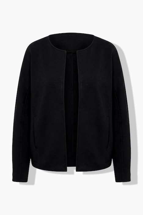 Oversized-Jacke, Barrel fit, Rundhals