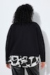 Oversized-Jacke, Barrel fit, Rundhals
