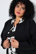 Oversized-Jacke, Barrel fit, Rundhals