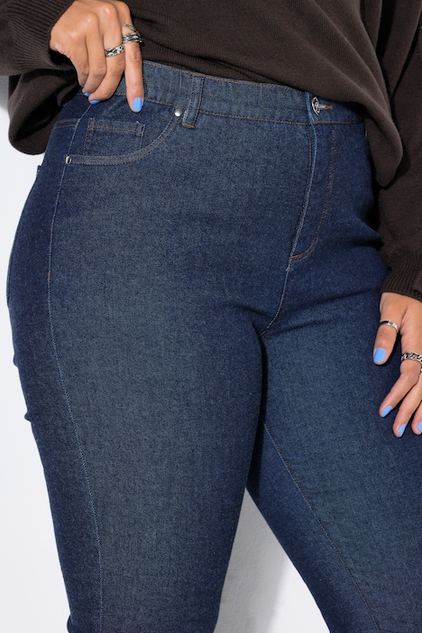 Mom-Jeans, Wide Mom Shape, Rinsed Denim, 5-Pocket
