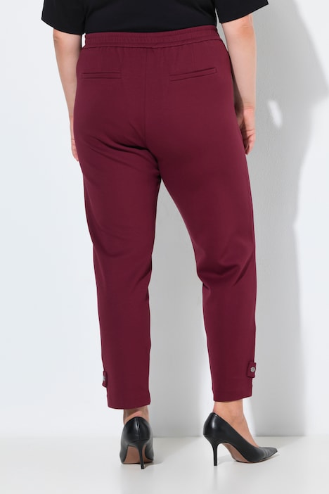 Punto broek, siernaad, toelopende pijpen, comfortabele tailleband