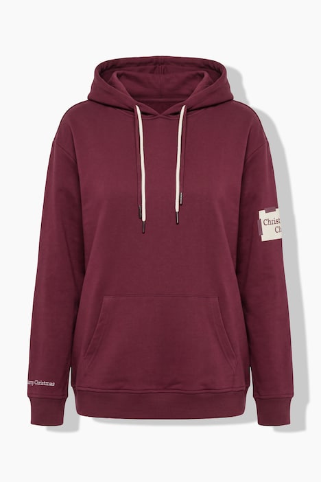 Weihnachts-Hoodie, Kapuze, Kordel, Langarm