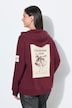 Weihnachts-Hoodie, Kapuze, Kordel, Langarm
