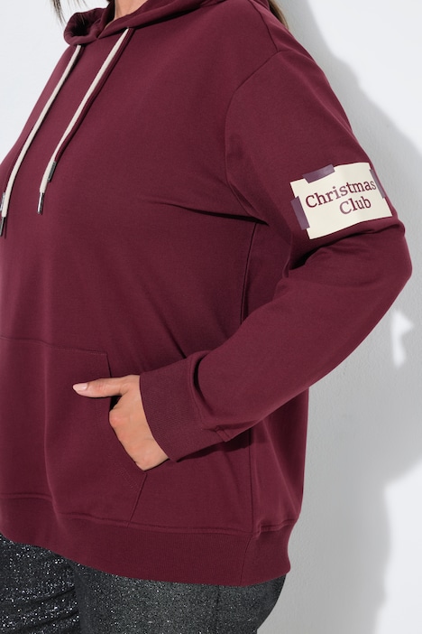 Weihnachts-Hoodie, Kapuze, Kordel, Langarm