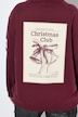 Weihnachts-Hoodie, Kapuze, Kordel, Langarm