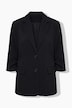 Blazer, Oversized, Reverskragen, geraffte 3/4-Ärmel