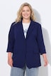 Blazer, Oversized, Reverskragen, geraffte 3/4-Ärmel