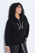 Pullover, Schal-Detail, V-Ausschnitt, Langarm