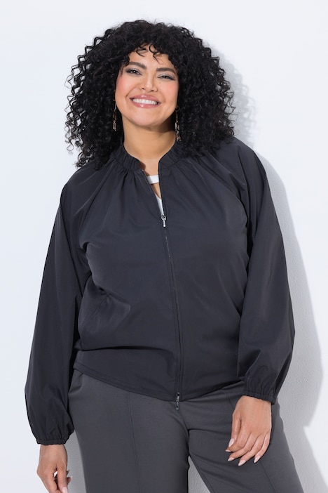 Blouson, Rundhals, Langarm