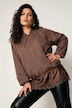 Blouson « ballon », col rond et manches longues