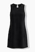 Faux Suede Sleeveless Mini Dress