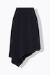 Rock, asymmetrischer Saum, Stretch, Komfortbund