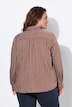 Bluse, Streifen, Ziersteine, Hemdkragen, Langarm