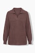 Pullover, Querrippen, Troyerkragen, Langarm