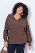 Pullover, Querrippen, Troyerkragen, Langarm