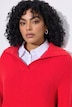 Pullover, Querrippen, Troyerkragen, Langarm