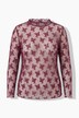 Mesh-Shirt, Slim Fit, Mesh-Spitze, Langarm