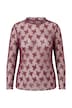 Mesh-Shirt, Slim Fit, Mesh-Spitze, Langarm