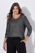 Metallic Striped Long Sleeve Tee