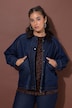 Jeansjacke, Oversize Shape, Cordkragen, Raglanärmel