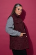 Bouclé-Weste, Loose Shape, Knopfleiste