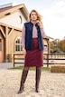 Gebreid gilet, rolrandjes, ronde hals, mouwloos
