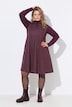 Kleid, Nadelstreifen, A-Linie, Rundhals, ärmellos