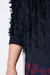 Strickjacke, Streifen, Rundhals, Langarm, Biobaumwolle