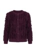Strickjacke, Streifen, Rundhals, Langarm, Biobaumwolle