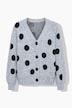 Strickjacke, Oversize Shape, Dots
