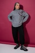 Pullover, Oversize Shape, Pailletten-Rose